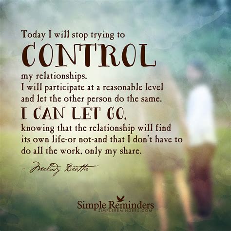 letting go of control in dating